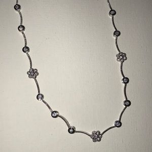 Sterling Silver and Cubic Zirconia Necklace